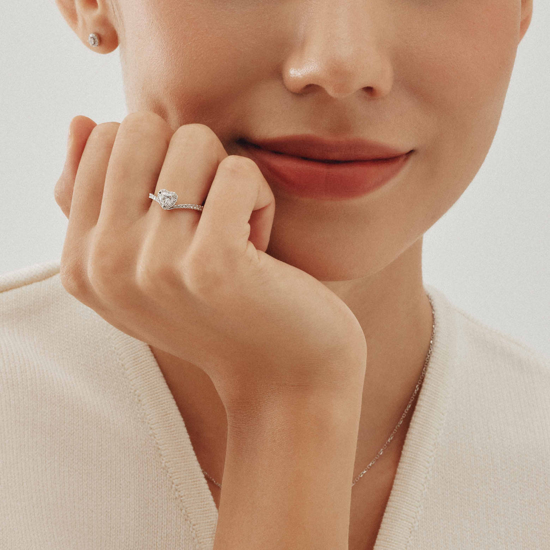 Silver Love Heart Ring